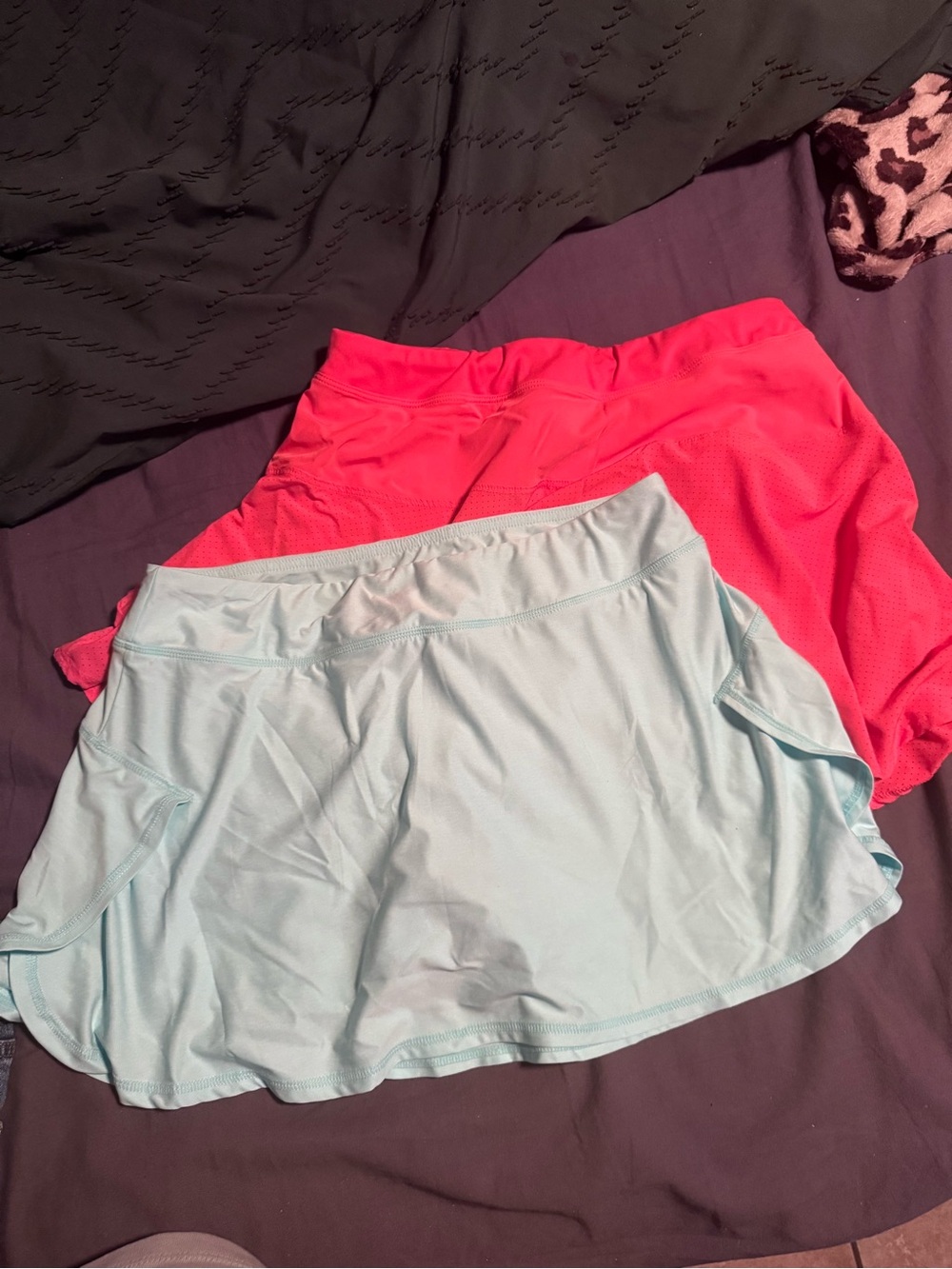 Head Light Blue and Hot Pink Circle Skirt Duo